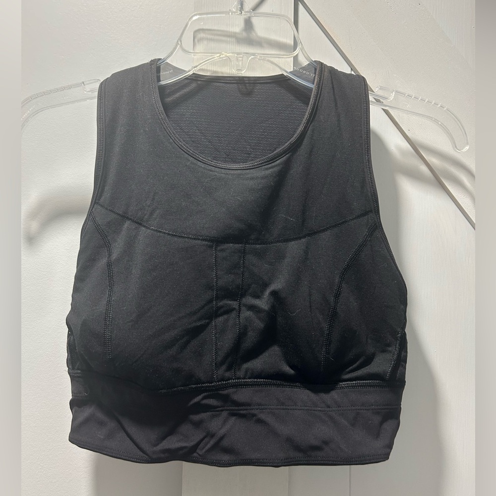 Lululemon Black Sleeveless Bra/Crop Top Size S